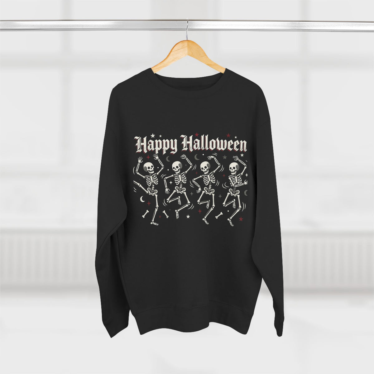 Happy Halloween Dancing Skeletons Sweatshirt