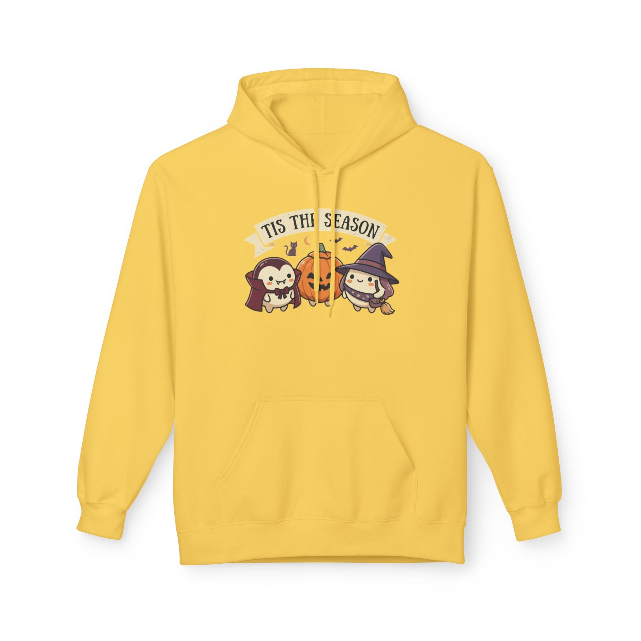 Halloween 'Tis The Season' Cute Pumpkin & Witch Hoodie