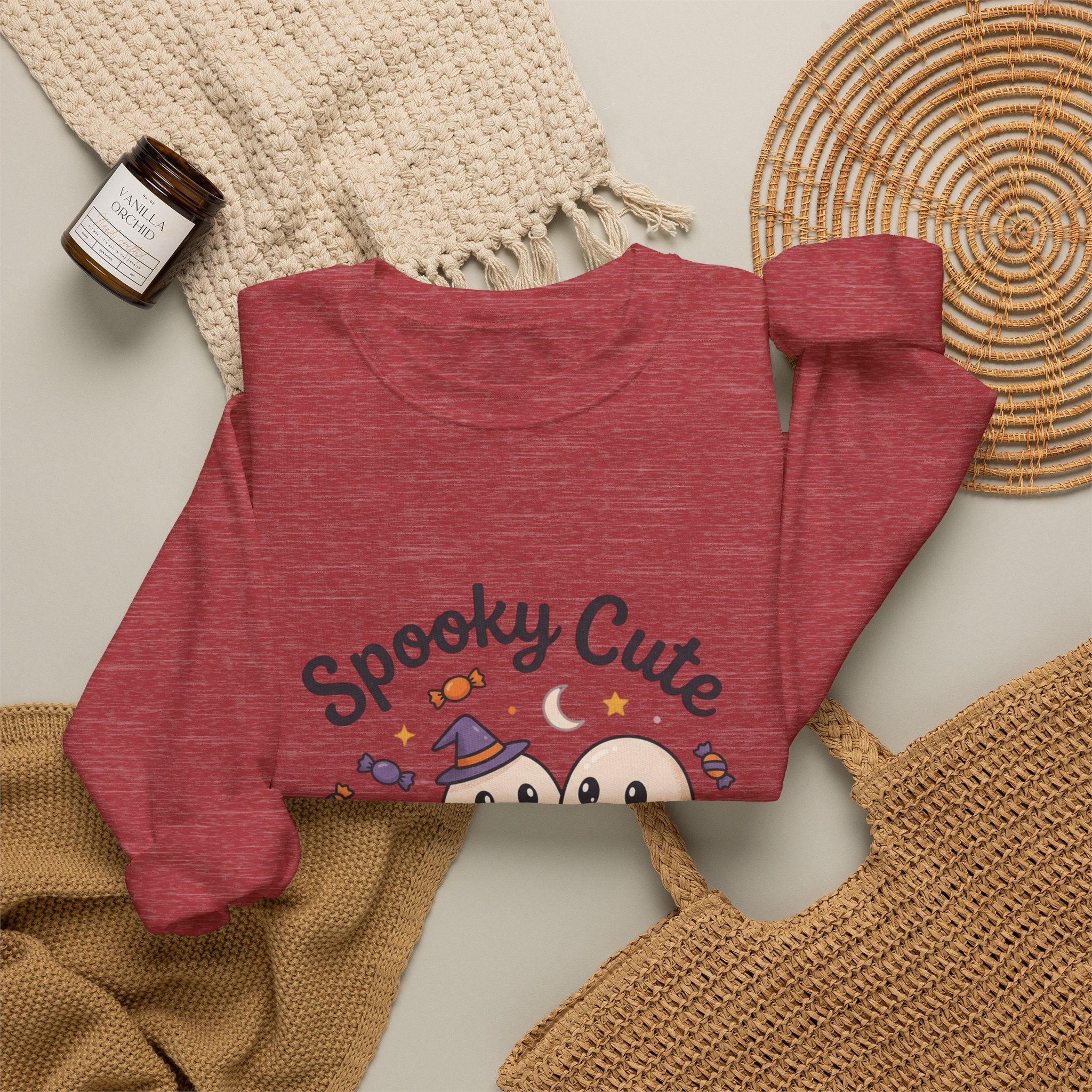 Spooky Cute Ghosts Crewneck Sweatshirt | Happy Hauntings Halloween