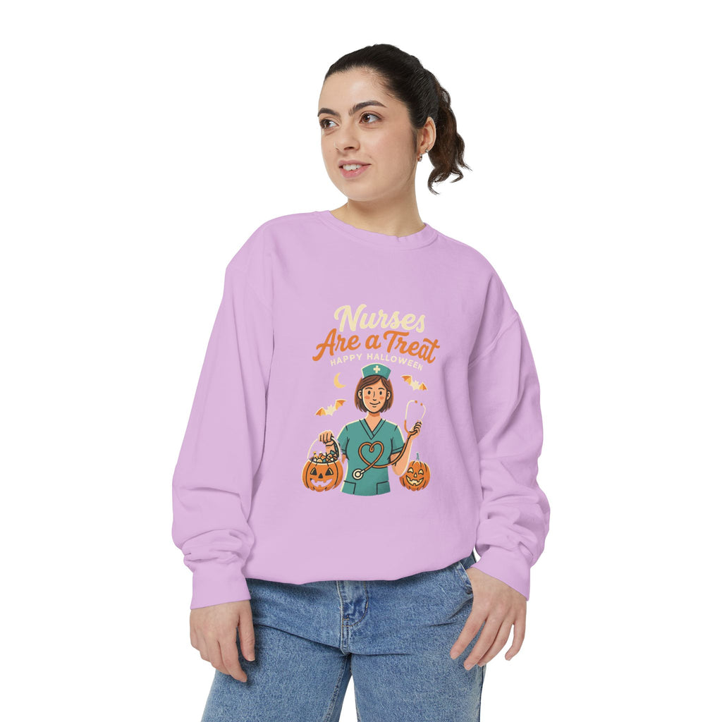 Nurses Are a Treat Sweatshirt | Halloween Nurse Shirt