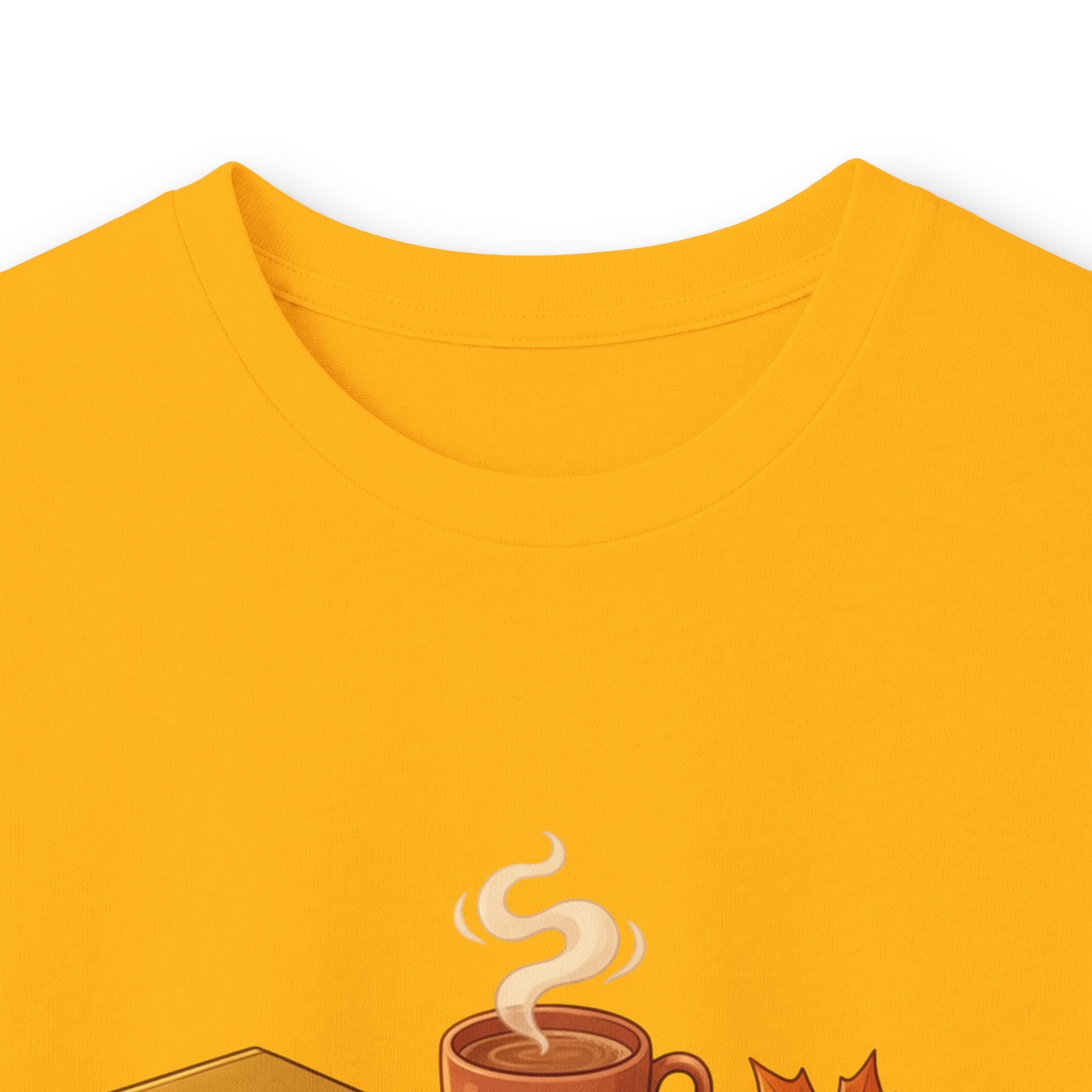 Autumn Cozy Comfort Long Sleeve Tee — Pumpkin, Sweater & Hot Drink Fall Design