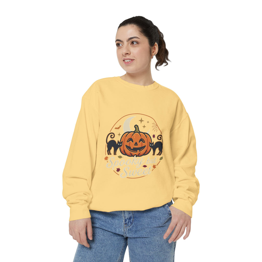 Copy of Spooky but Sweet Pumpkin Sweatshirt | Halloween Jack-o'-Lantern