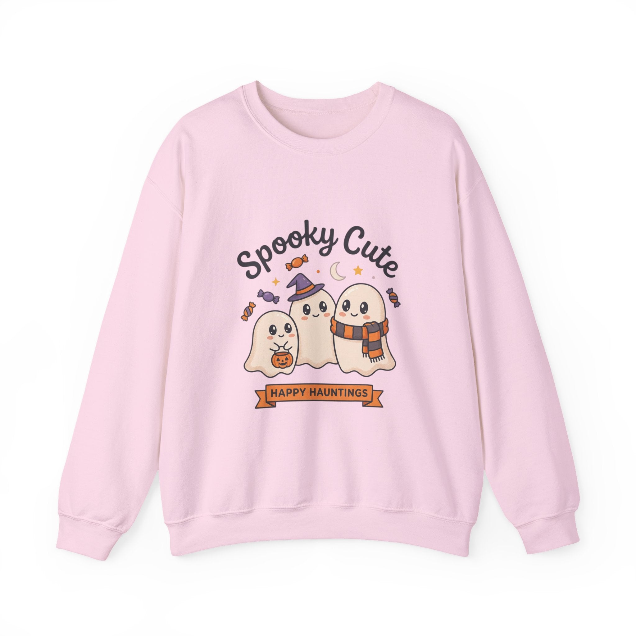 Spooky Cute Ghosts Crewneck Sweatshirt | Happy Hauntings Halloween