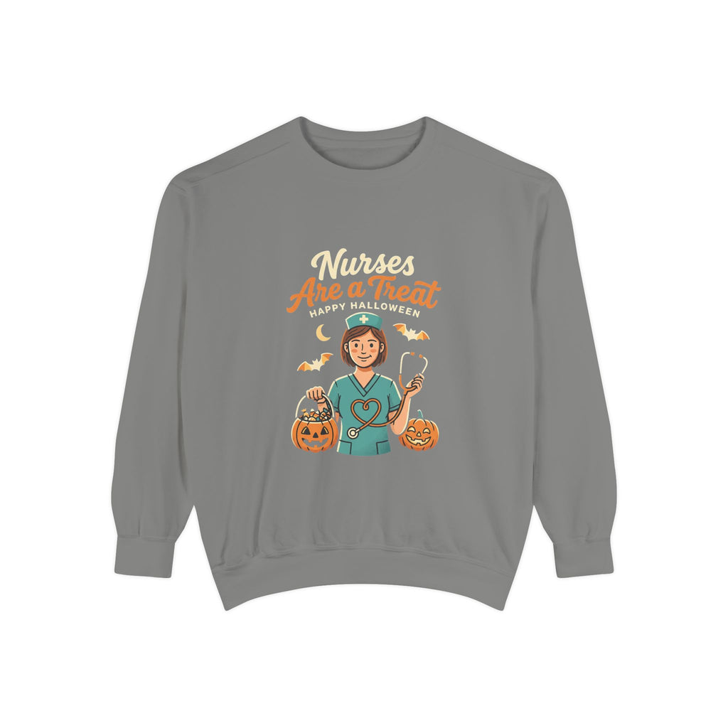 Nurses Are a Treat Sweatshirt | Halloween Nurse Shirt