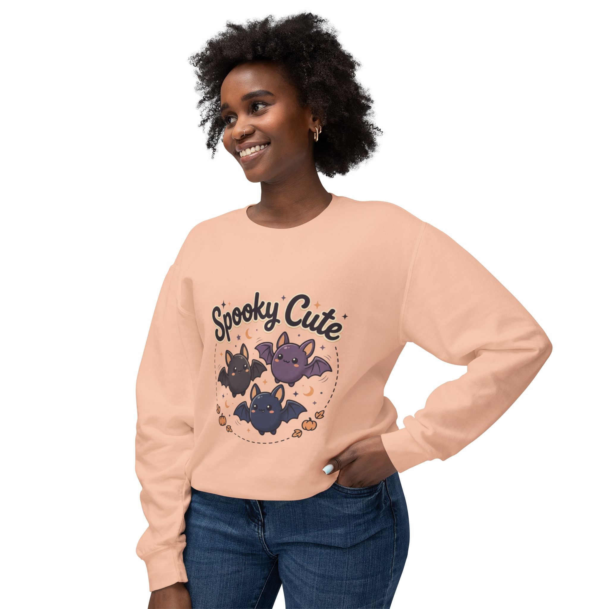 Spooky Cute Bat Crewneck Sweatshirt