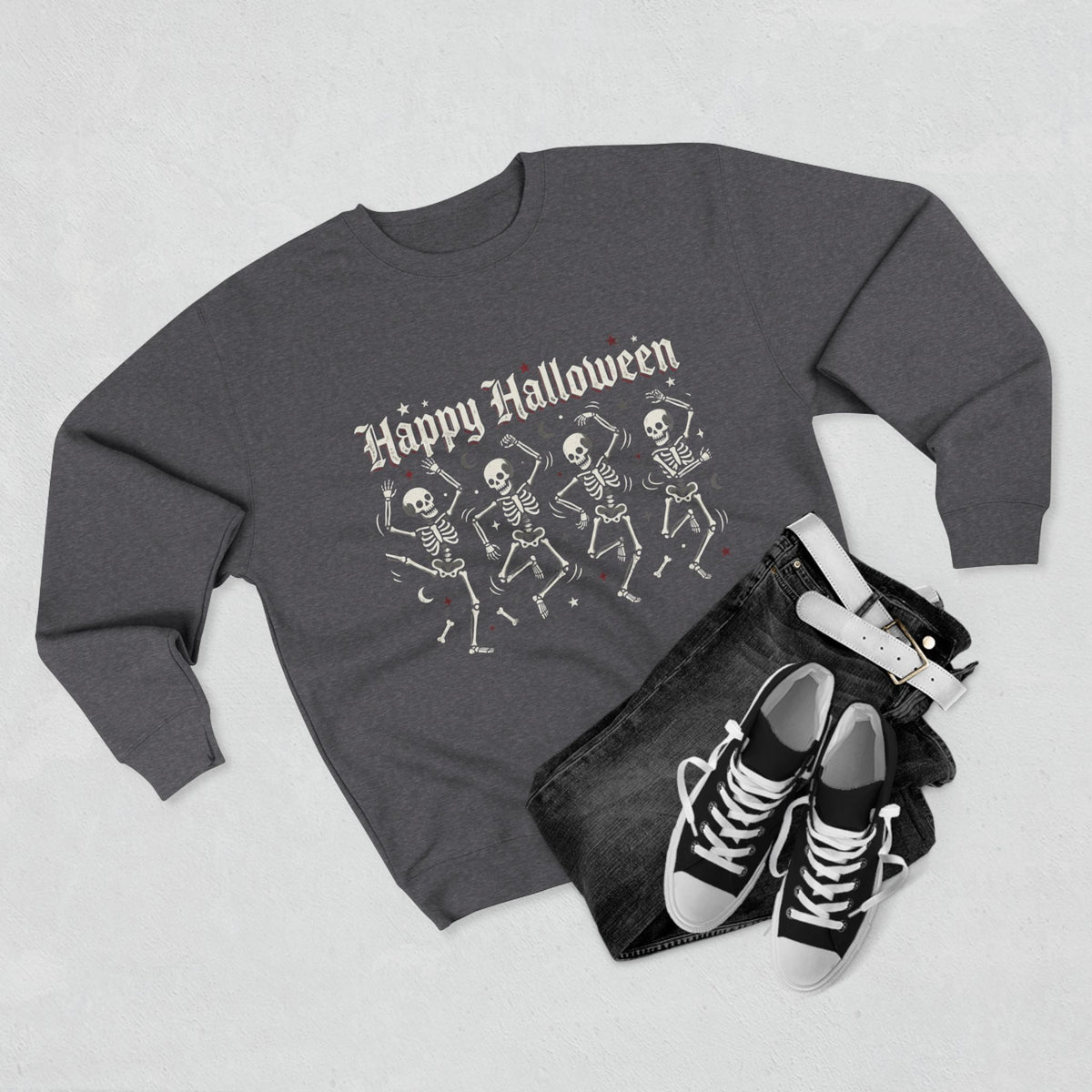 Happy Halloween Dancing Skeletons Sweatshirt