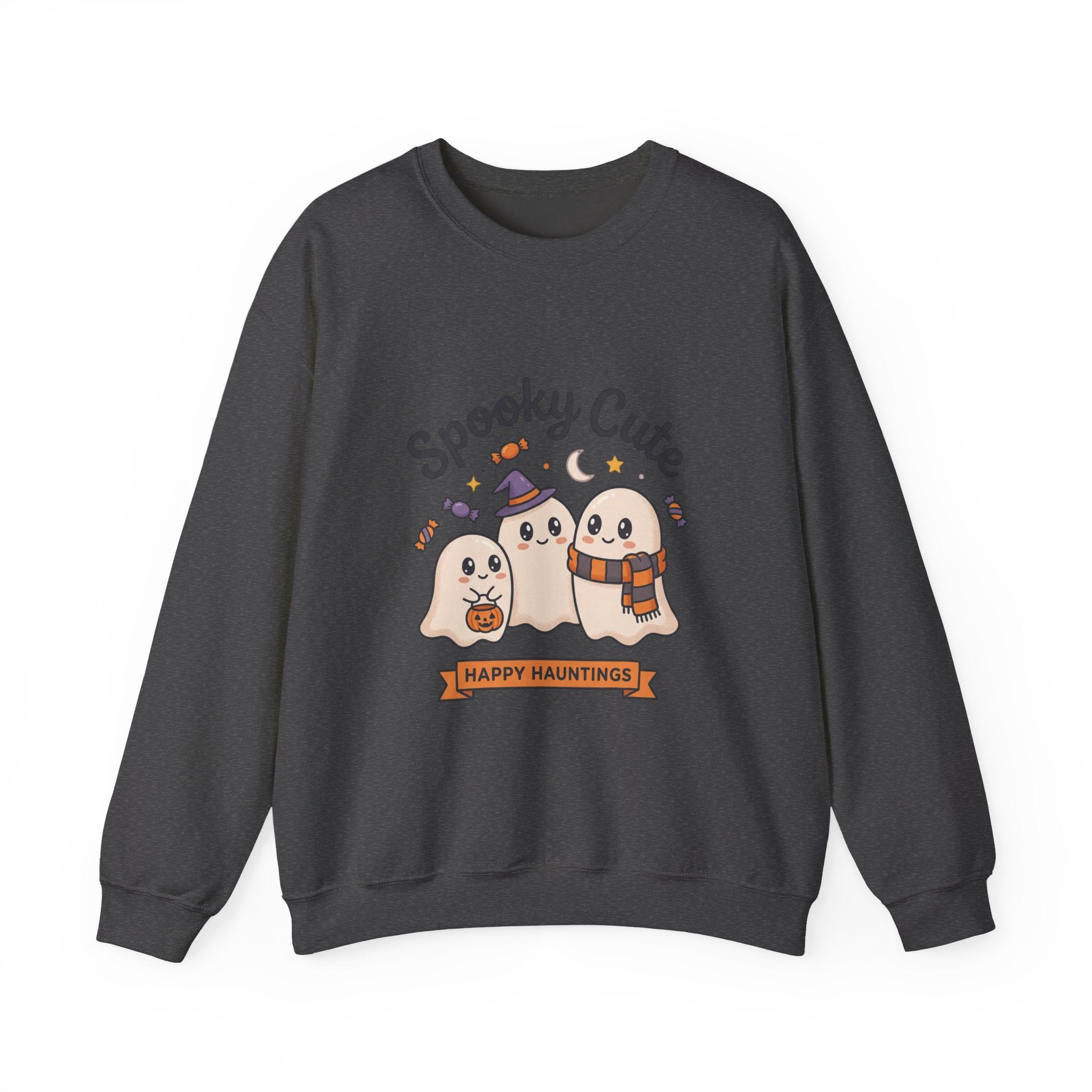 Spooky Cute Ghosts Crewneck Sweatshirt | Happy Hauntings Halloween