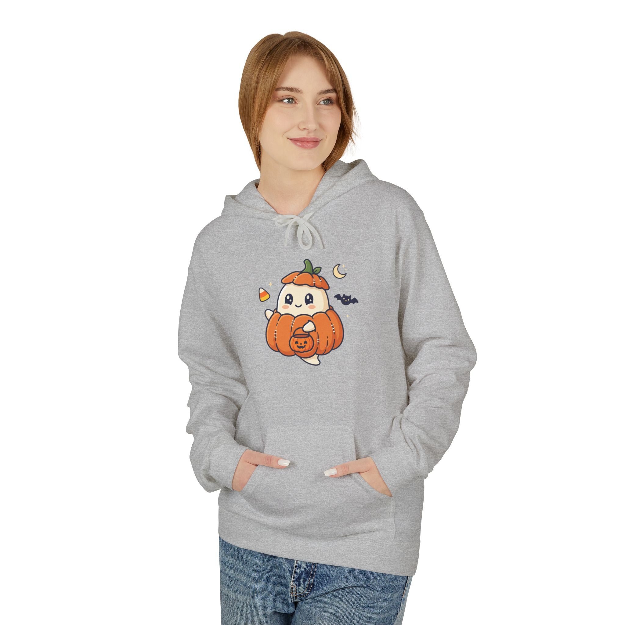 Halloween Pumpkin Panda Hoodie — Cute Spooky Fall Sweatshirt